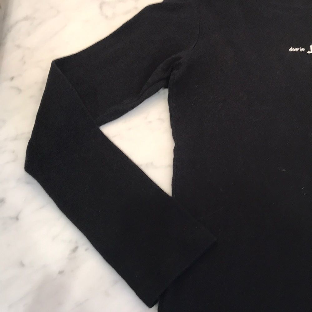 Due in July black maternity T-shirt - Picture 4 of 4